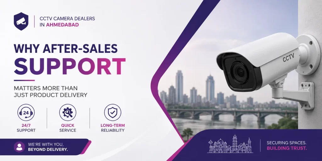 CCTV Camera Dealers in Ahmedabad: Why After-Sales Support Matters More Than Just Product Delivery
