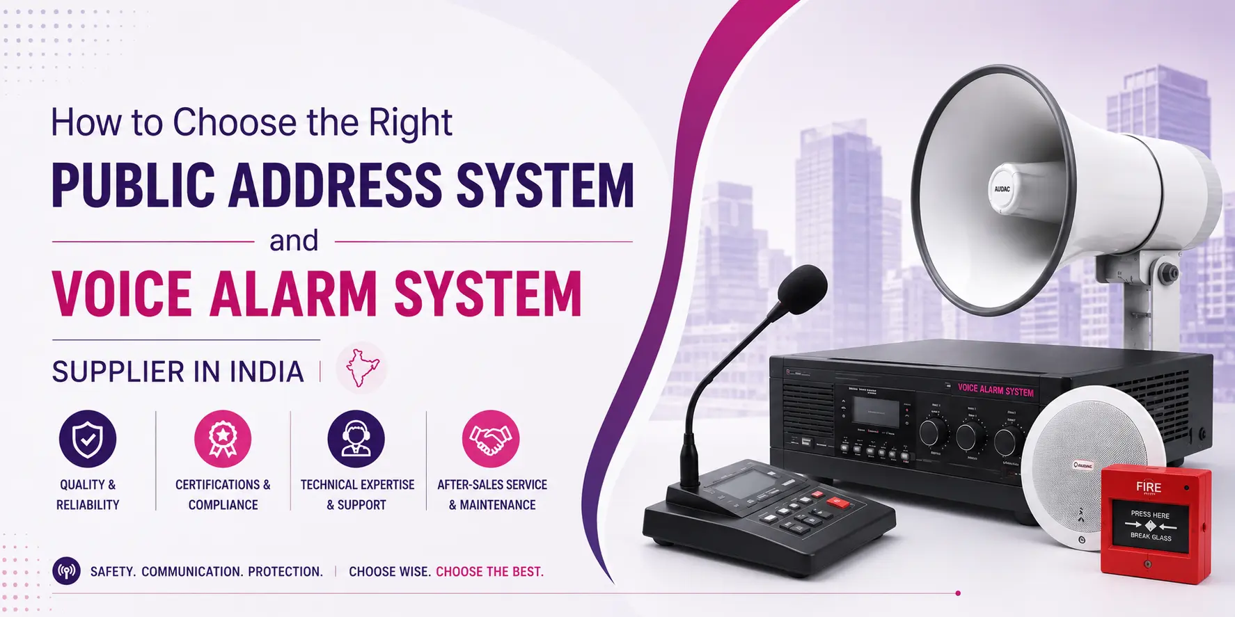 How to Choose the Right Public Address System and Voice Alarm System Supplier in India